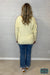 Julie Waffle V-Neck Sweater - Butter Yellow Tops & Sweaters