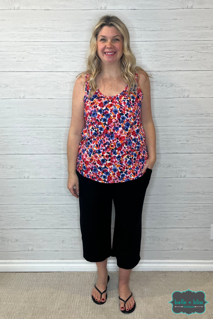 Kalli Floral Tank - Pink Tops & Sweaters
