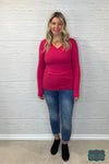 Kimmie Buttery Soft Top - Hot Pink Tops &amp; Sweaters
