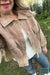 Macey Button Jacket - Washed Camel Outerwear