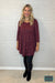 Maddie Babydoll - Burgundy Tops & Sweaters