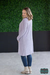 Michelle Mae ’Colbie’ Ribbed Cardigan - Lavender Tops &amp; Sweaters