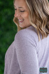 Michelle Mae ’Colbie’ Ribbed Cardigan - Lavender Tops &amp; Sweaters