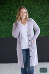 Michelle Mae ’Colbie’ Ribbed Cardigan - Lavender Tops &amp; Sweaters