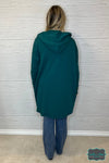 Monita Longline Hooded Cardigan - Blue Palm Tops &amp; Sweaters