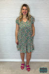 Nora Floral Dress With Pockets - Green Dresses &amp; Skirts