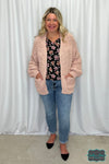 Patricia Knit Cardi With Pockets - Blush Pink Tops &amp; Sweaters