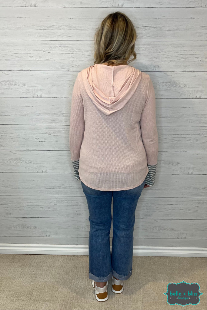 Patty Lightweight Hoodie - Pink Tops & Sweaters