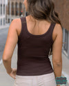 ***Pre-Sale*** Grace And Lace Brami Tank - Chocolate Brown Tops &amp; Sweaters