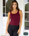***Pre-Sale*** Grace And Lace Brami Tank - Red Wine Tops &amp; Sweaters