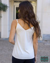 ***Pre-Sale*** Grace And Lace V-Neck Cami - White Tops &amp; Sweaters
