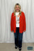 Reese Waffle Button Up Cardigan - Tomato Tops & Sweaters