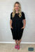 Salma Babydoll Dress With Pockets - Black Dresses & Skirts
