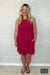 Selina Tank Dress With Pockets - Raspberry Dresses & Skirts