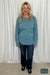 Sima Top With Thumbholes - Washed Teal Tops & Sweaters