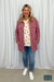 Suzy Quilted Jacket With Pockets - Mauve Pink Outerwear