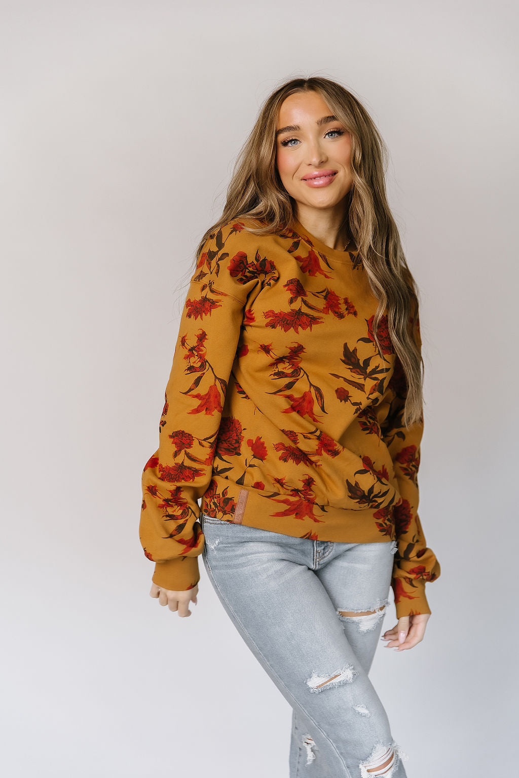 Ampersand University Pullover - Fall Bouquet