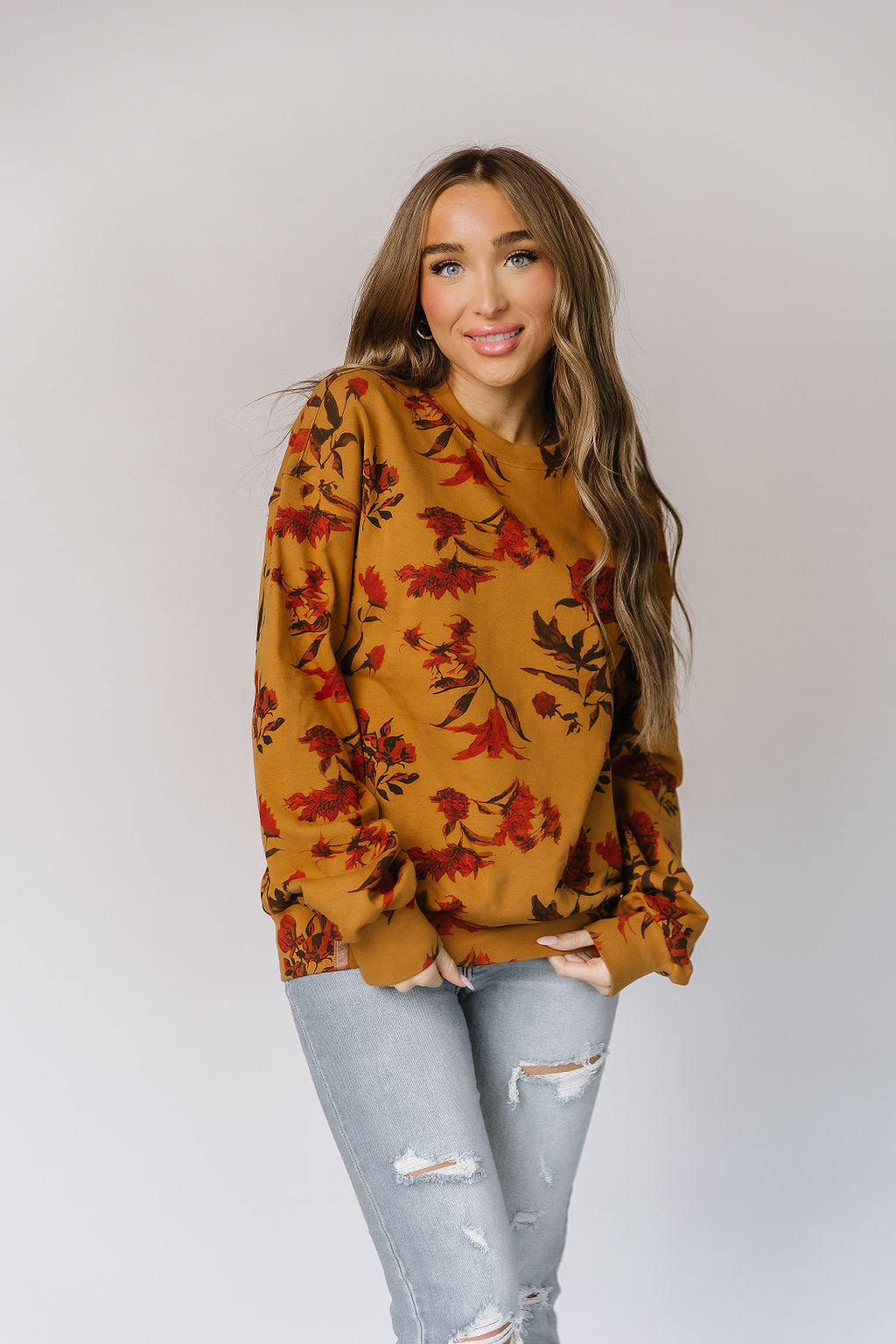 Ampersand University Pullover - Fall Bouquet
