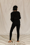 Ampersand Waffle Knit Joggers - Black Jack