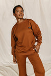 Ampersand Quilted Pullover - Copper &amp;ave