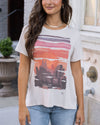 Grace and Lace VIP Favourite Perfect Scoop Neck Tee - Scenic Watercolour
