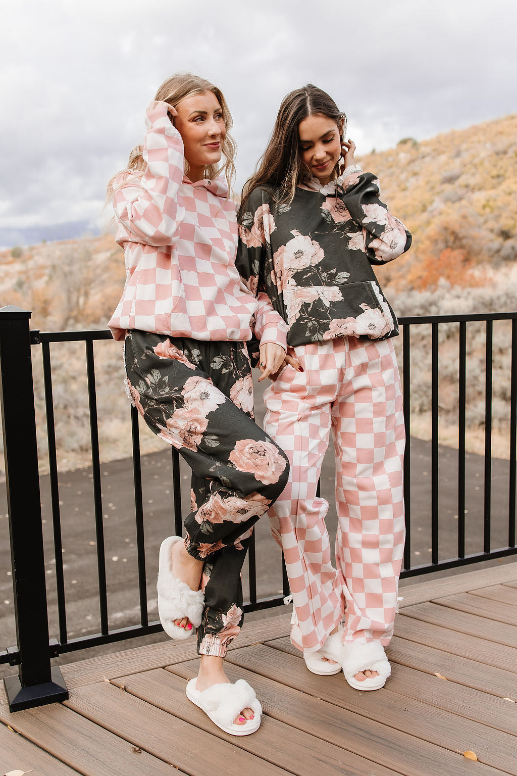 Ampersand University Hoodie - Blush &amp; Blooms