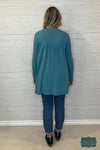 Whitney Cardigan With Pockets - Dusty Teal Tops &amp; Sweaters