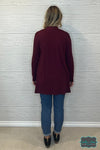 Whitney Cardigan With Pockets - Merlot Tops &amp; Sweaters