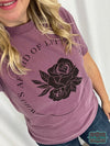 ’Who’s Afraid Of Little Old Me’ Graphic Tee - Purple Berry Tops &amp; Sweaters