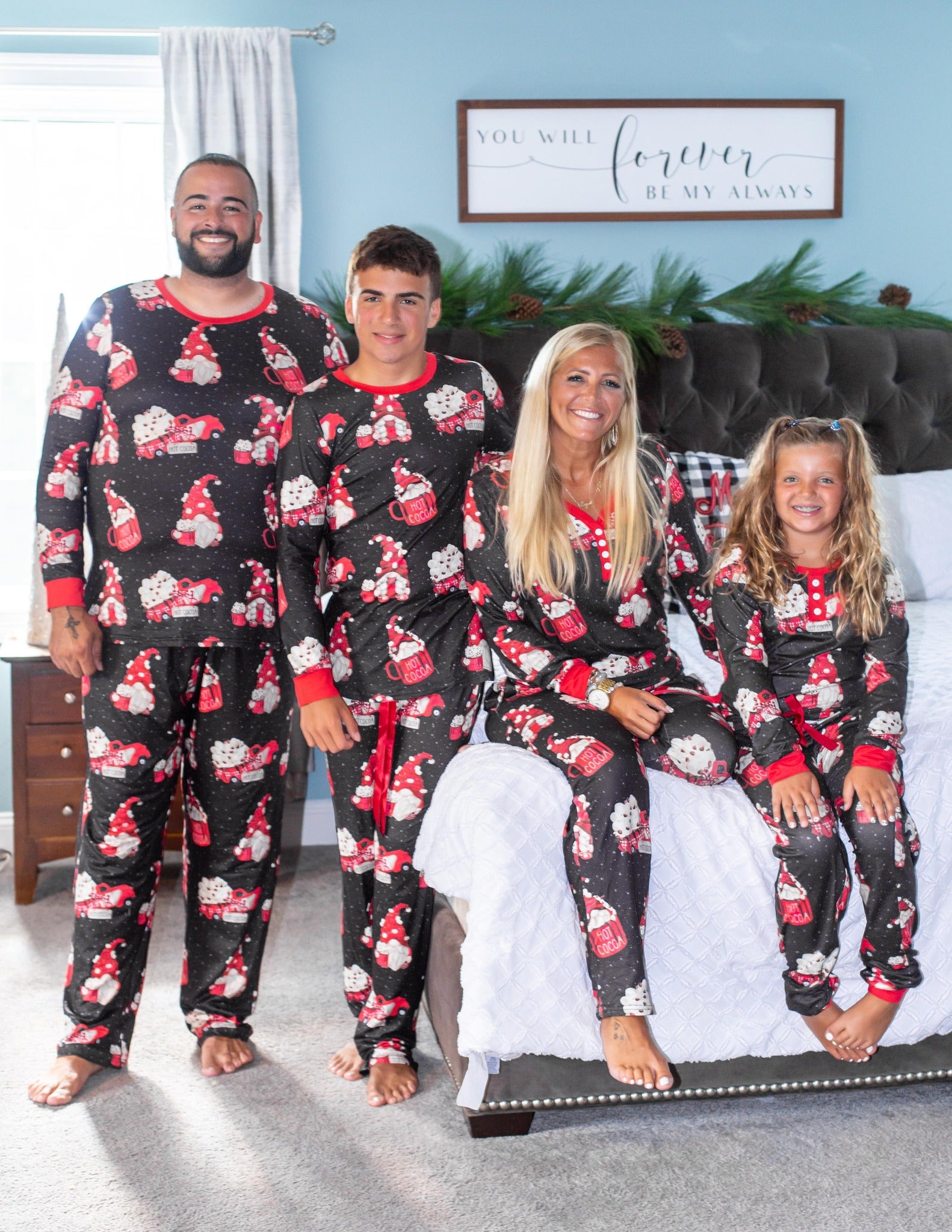 Shirley Family Christmas Pajama Sets - Hot Cocoa Gnomes (MEN & WOMEN)