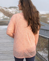 Grace and Lace Airy Cocoon Slub Cardi - Dreamsicle