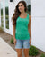 Grace and Lace Perfect Fit Seamless Ribbed Tank - Mint Leaf
