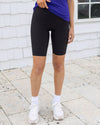 Grace and Lace Daily Pocket Biker Shorts - 11&quot; - Black