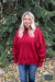 Aspen Knit Sweater - Red Tops & Sweaters