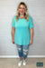 Caira Modal Tencel Top - Mint Tops & Sweaters