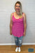 Copy Of Alba Reversible Spaghetti Strap Tank - Hot Pink Tops & Sweaters