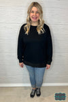 Dania Long Sleeve Pullover - Black Tops &amp; Sweaters