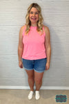 Gemma Sleeveless Top - Bright Pink