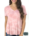 Grace And Lace Perfect Pocket Tee - Washed Pink Tops &amp; Sweaters