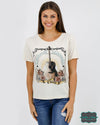 Grace And Lace Vintage Fit Graphic Tee - Guitar Tops &amp; Sweaters