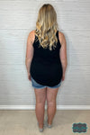 Hailey Round Neck Tank - Black Tops &amp; Sweaters