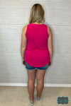 Hailey V-Neck Tank - Summer Pink Tops &amp; Sweaters