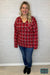 Mary Plaid Top - Red Tops & Sweaters