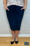 Miley Skirt With Pockets - Navy Dresses &amp; Skirts