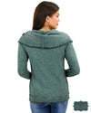 ***pre-Sale*** Grace And Lace Fleece Wrap Up - Washed Evergreen Tops &amp; Sweaters