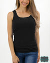 ***Pre-Sale*** Grace And Lace Perfect Fit Seamless Ribbed Tank - Black Tops &amp; Sweaters