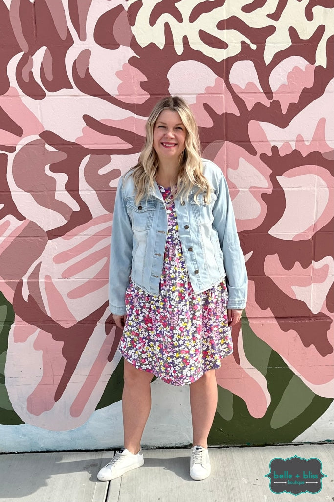 Roxa Floral Dress With Pockets - Purple Dresses &amp; Skirts